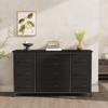 GustoWave TV Console Table for TV up to 55", Modern TV Stand with 10 Drawer & Sockets for Living Room - 3 of 4