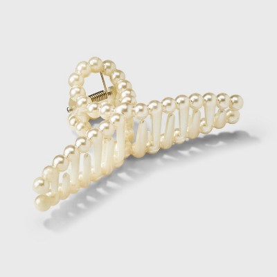 Loop Claw Hair Clip - A New Day™ Pearl
