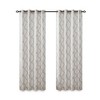 PAGED Fretwork Print Grommet Top Window Curtain Panel, Light Filtering Privacy Curtain for Bedroom & Living Room - 2 of 4