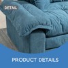 84" Chenille Comfy Deep Seat Loveseat,2-Seater Cloud Sofa,Modern Cozy Recliner Couch with 2 Throw Pillows - Leovsnove - 4 of 4