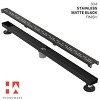 Hydroware Linear Shower Drain - C06 Matte Black - 48 Inches - 3 of 4
