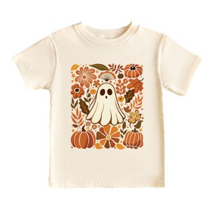 Ghost Floral Collage - Youth Short Sleeve Graphic T-Shirt and Toddler Short Sleeve Graphic T-Shirt - 1 of 4