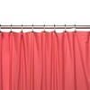 Carnation Home 3 Gauge Vinyl Shower Curtain Liner w/ Weighted Magnets and Metal Grommets in Rose - 4 of 4