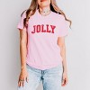 Jolly Varsity Arched Distressed - Women's Short Sleeve Graphic T-Shirt - 3 of 4