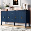 ORRD 63" 4-Door Sideboard with Geometric Design & Vintage Handles - 2 of 4