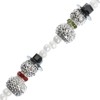 Crystal Lane DIY Mixed Material White Sparkly Snowmen Stack 7" Designer Holiday Christmas Bead Strand - 3 of 4