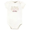 Hudson Baby Infant Girl Cotton Bodysuit, Pant and Shoe Set, So Stinkin Cute - 3 of 4