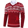 Men's Christmas Sweater Pullover Knitted Long Sleeve Ugly Soft Knitted Sweaters - 3 of 4