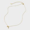 14K Gold Dipped Cubic Zirconia "Faith" Charm Necklace - Gold - 2 of 4