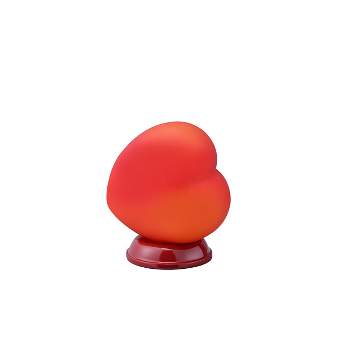 8.4" Novelty Heart Shaped Table/Desk Lamp Red - Ore International