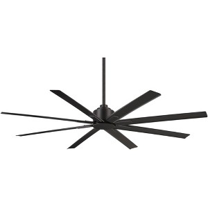 65" Minka Aire Modern Outdoor Ceiling Fan with Remote Control Coal Iron Wet Rated for Patio Exterior House Home Porch Gazebo Barn - 1 of 4