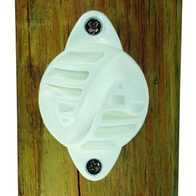 Field Guardian Wood Post - Nail on Insulator - Polyrope - White