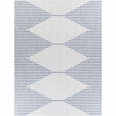 Hauteloom Stephan Blue & Cream Outdoor Rug