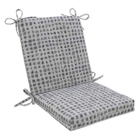 36.5 x 18 Outdoor Indoor Squared Chair Pad Alauda Frost Gray Pillow Perfect Weather Resistant Patio Seat