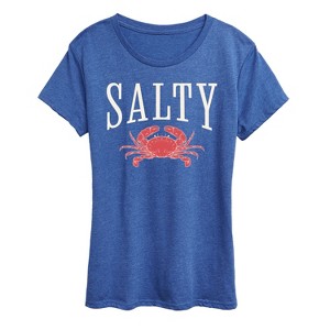 Women's - Instant Message - Salty Crab Short Sleeve Graphic T-Shirt - 1 of 4