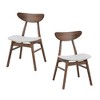 NicBex Dining Chairs Set of 2 Upholstered Chair Mid-Century Modern Chair with Wood Legs, Fabric Accent for Kitchen, Bedroom - 4 of 4