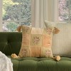 Mina Victory Vintage Floral Traditional Indoor Throw Pillow - 2 of 4