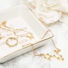 Zodaca 2 Piece Pisces Zodiac Necklace and Bracelet Jewelry Set for Women, Gold - 2 of 4