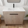 SEVOBAL Bathroom Storage Cabinets, Bathroom Vanity, 36 Inch Bathroom Vanity with Sink, Freestanding Bathroom Sink Cabinet with 2 Soft-Close Cabinet - 3 of 4