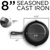 COMMERCIAL CHEF Pre-Seasoned Cast Iron Skillet - 2 of 4