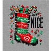 Nice Christmas Stocking Adult Long Sleeve Hoodie - 2 of 2