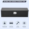 39 Inch Heavy Duty Aluminum Truck Bed Tool Box with Sliding Shelf, Diamond Plate, Side Handle - 2 of 4