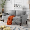 MAYEERTY 65¡± Modern Couch Loveseat Stylish Upholstered Sofa for Living Room£¬Light Gray - 3 of 4