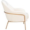 Eleazer Velvet Accent Chair  - Safavieh - image 3 of 4