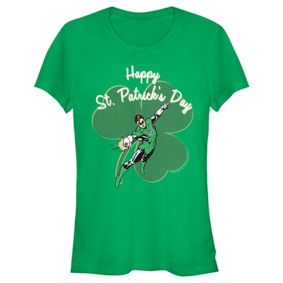 Junior's Green Lantern Happy St. Patrick's Day T-Shirt