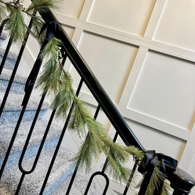 6ft Faux popular Needle Pine with Snowberries Plant Garland - Hearth and Hand