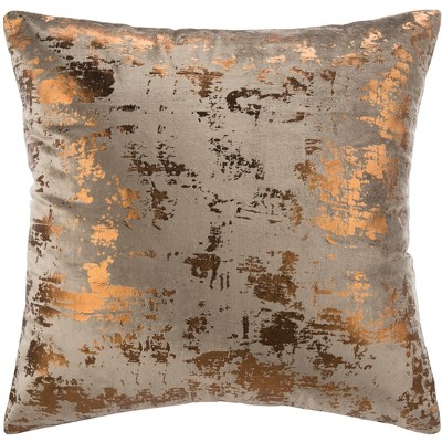 Edmee Metallic Pillow - Potato Brown/copper - 20