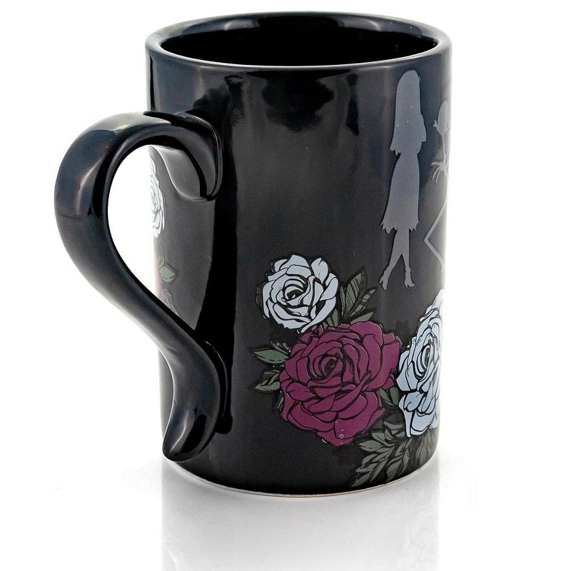 Seven20 The Nightmare Before Christmas Black Rose Wedding 15 Oz Ceramic Coffee Mug, 3 of 7