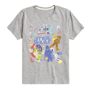 Boys' - Star Wars - Easter Sticker Short Sleeve Graphic T-Shirt - 1 of 4