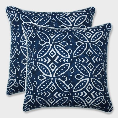 blue throw pillows