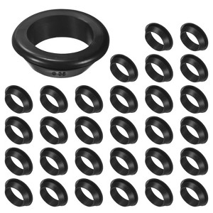 Unique Bargains Rubber Corrosion-Resistant Snap-in Locking Hole Plugs Black - 1 of 4