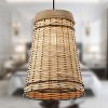 10" Aleta Rattan and Wood Pendant Ceiling Light - River of Goods - image 3 of 4