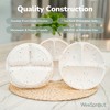 WeeSprout Silicone Plates for Babies & Toddlers 100% Food-Grade Baby Plates Divided Design, 3 Pack - 4 of 4