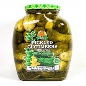 Medved Lubimiy Pickled Home Style Cucumbers 1450g - Flavorful Cucumbers Preserved In Traditional Brine For A Tasty Snack Or A - 1 of 1