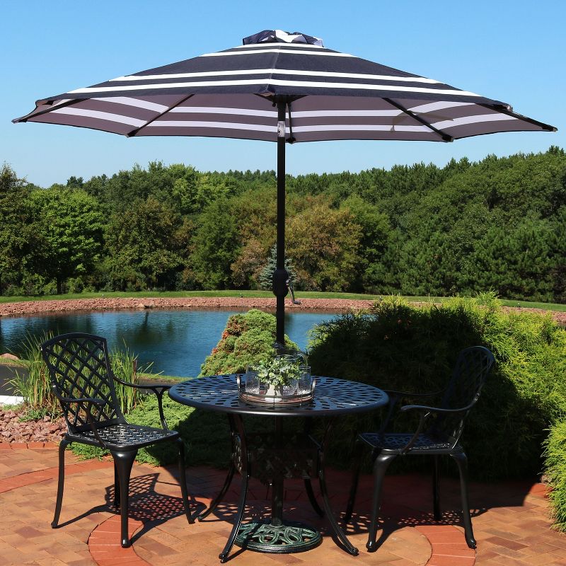 Sunnydaze Outdoor Aluminum Patio Umbrella, Tilt, and Crank - 9', 2 of 11