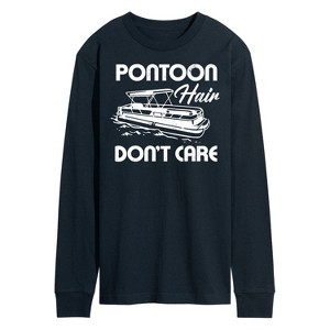 Men's - Instant Message - Pontoon Hair Don't Care Long Sleeve Graphic T-Shirt - 1 of 4