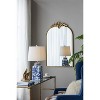 D13x25" Blue and White Ceramic Vase Lamp - 2 of 4