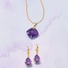 Ross-Simons 5.50 ct. t.w. Pear-Shaped Amethyst Earrings in 14kt Yellow Gold - 3 of 4