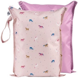 Tiny Twinkle Mess-Proof Waterproof Washable Baby/Toddler Wet Bags for Diapers, Swimsuits and Travel - 1 of 4