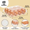 Stockroom Plus 48 Pack Bulk Egg Cartons for 1 Dozen Chicken Eggs, Reusable Containers, Labels - 3 of 4