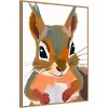 Amanti Art Squirrel by Ohkimiko  Framed Canvas Wall Art - 2 of 4