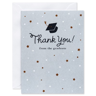 24ct Graduation Cards 'Thank You from the Graduate'