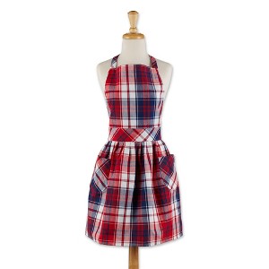 Design Imports Americana Plaid Apron - 1 of 2