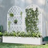 PexFix Arched Outdoor Metal Trellis with Planter Box - 2 of 4