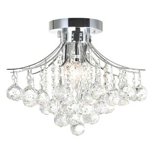 CWI Lighting Princess 4 Light Flush Mount With Chrome Finish - 1 of 4