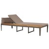 vidaXL Sun Lounger with Cushions Solid Acacia Wood Brown - 2 of 4
